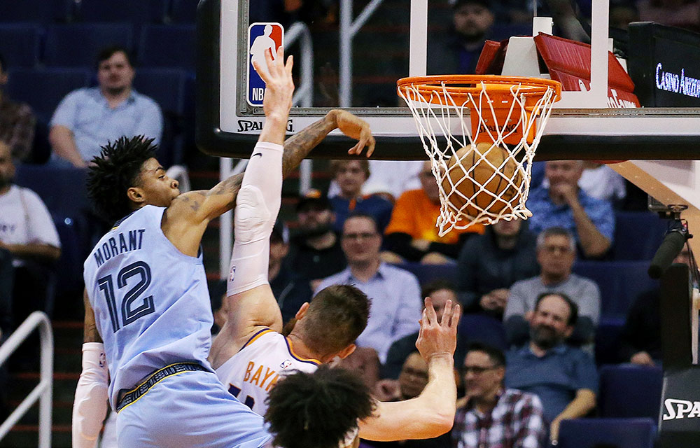 Fotos e a reação de Ja Morant após enterrada monstruosa contra o Phoenix  Suns - Epicbuzzer